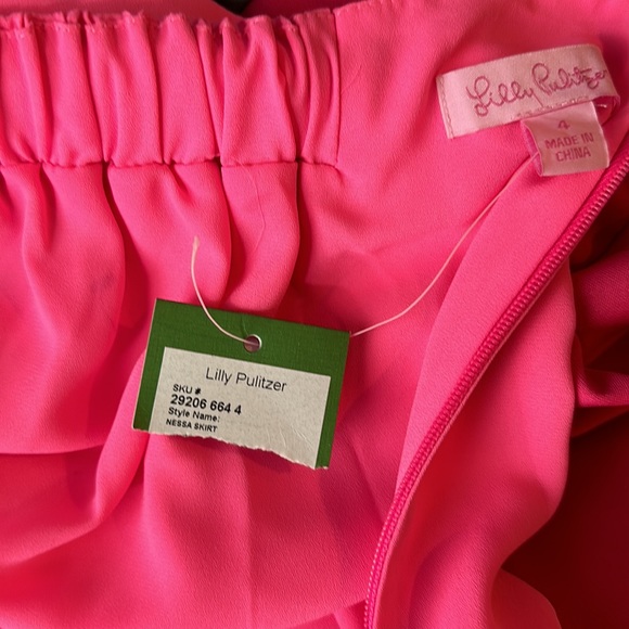 Lilly Pulitzer Nessa Skirt pink size 4 NWT - Picture 7 of 9